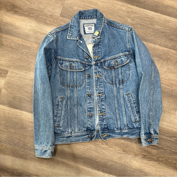RARE FIRE ISLAND NEW YORK Lee Adult Unisex Denim Jacket Size Small - Picture 8 of 8
